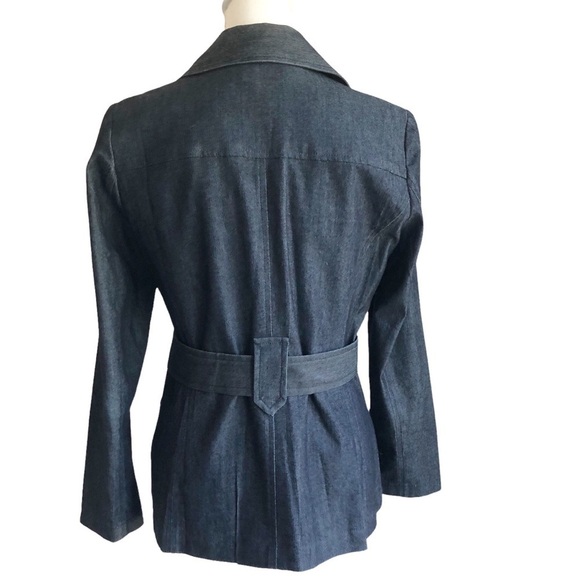 Sandro Sportswear Belted Denim Jacket Small - Picture 12 of 12